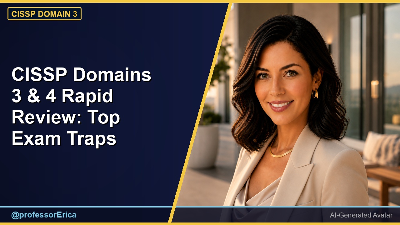 CISSP Domains 3 & 4 Rapid Review: Top Exam Traps