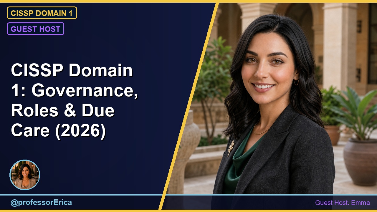 CISSP Domain 1: Governance, Roles & Due Care (2026)