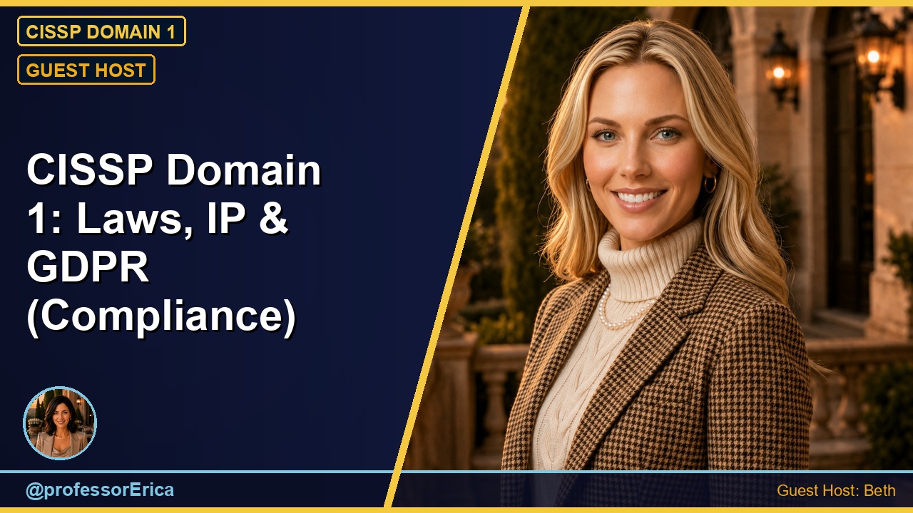 CISSP Domain 1: Laws, IP & GDPR (Compliance)