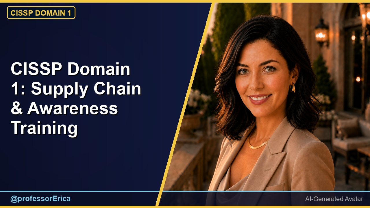 CISSP Domain 1: Supply Chain & Awareness Training