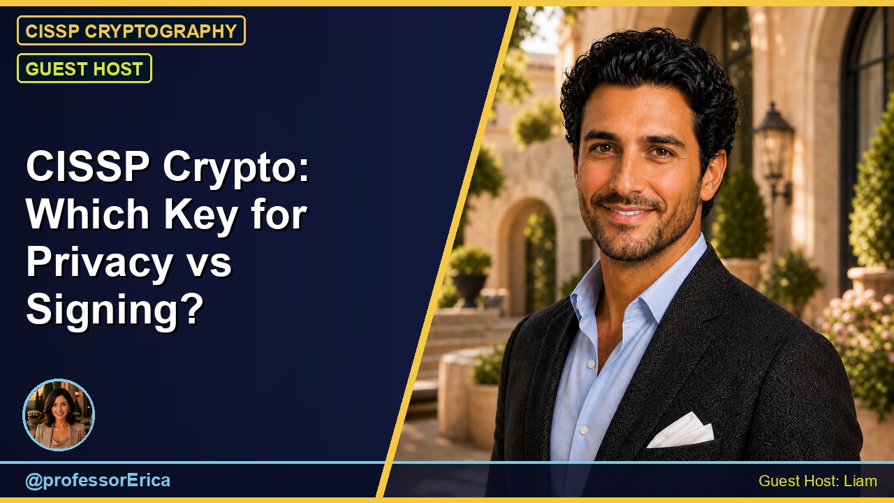 CISSP Crypto: Which Key for Privacy vs Signing?
