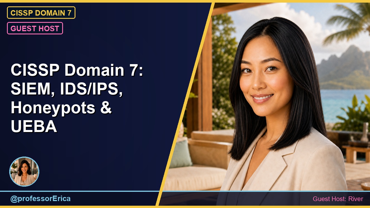 CISSP Domain 7: SIEM, IDS/IPS, Honeypots & UEBA