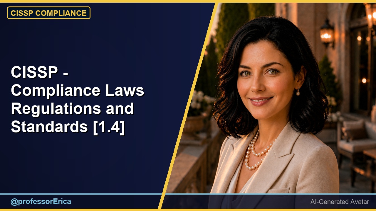 CISSP - Compliance Laws Regulations and Standards