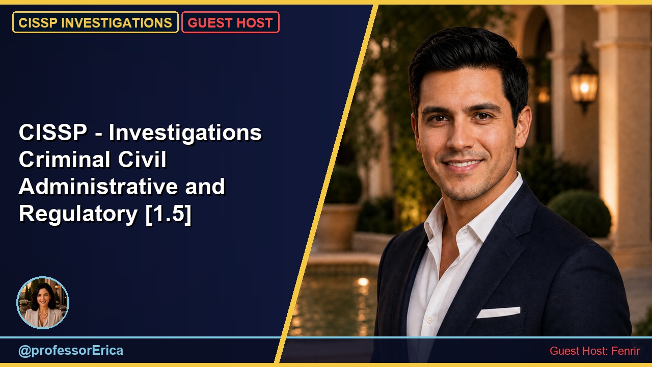 CISSP - Investigations Criminal Civil Administrative and Regulatory