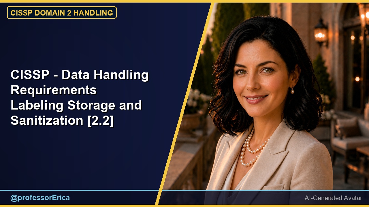 CISSP - Data Handling Requirements Labeling Storage and Sanitization