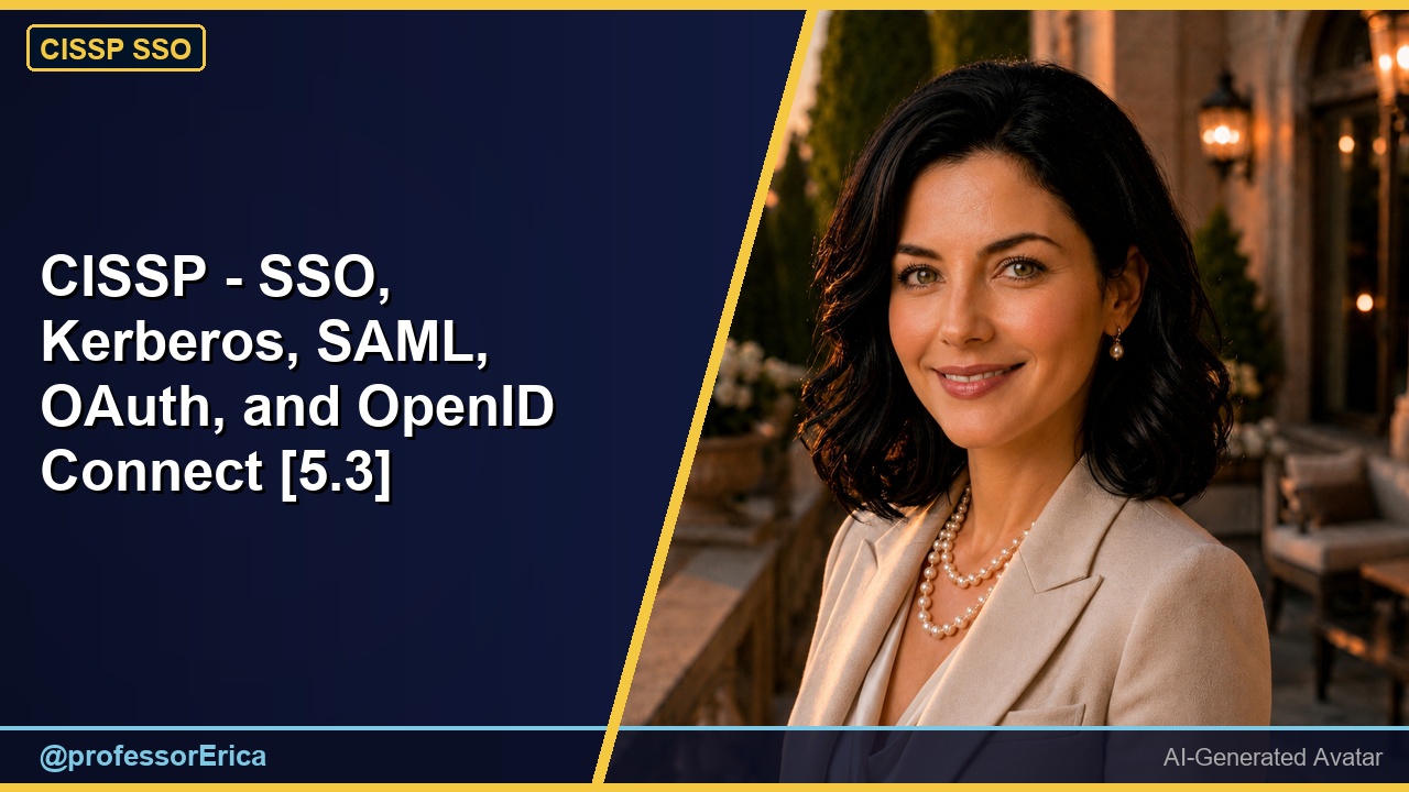 CISSP - SSO, Kerberos, SAML, OAuth, and OpenID Connect
