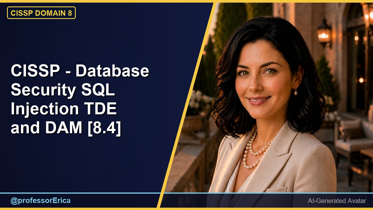 CISSP - Database Security SQL Injection TDE and DAM