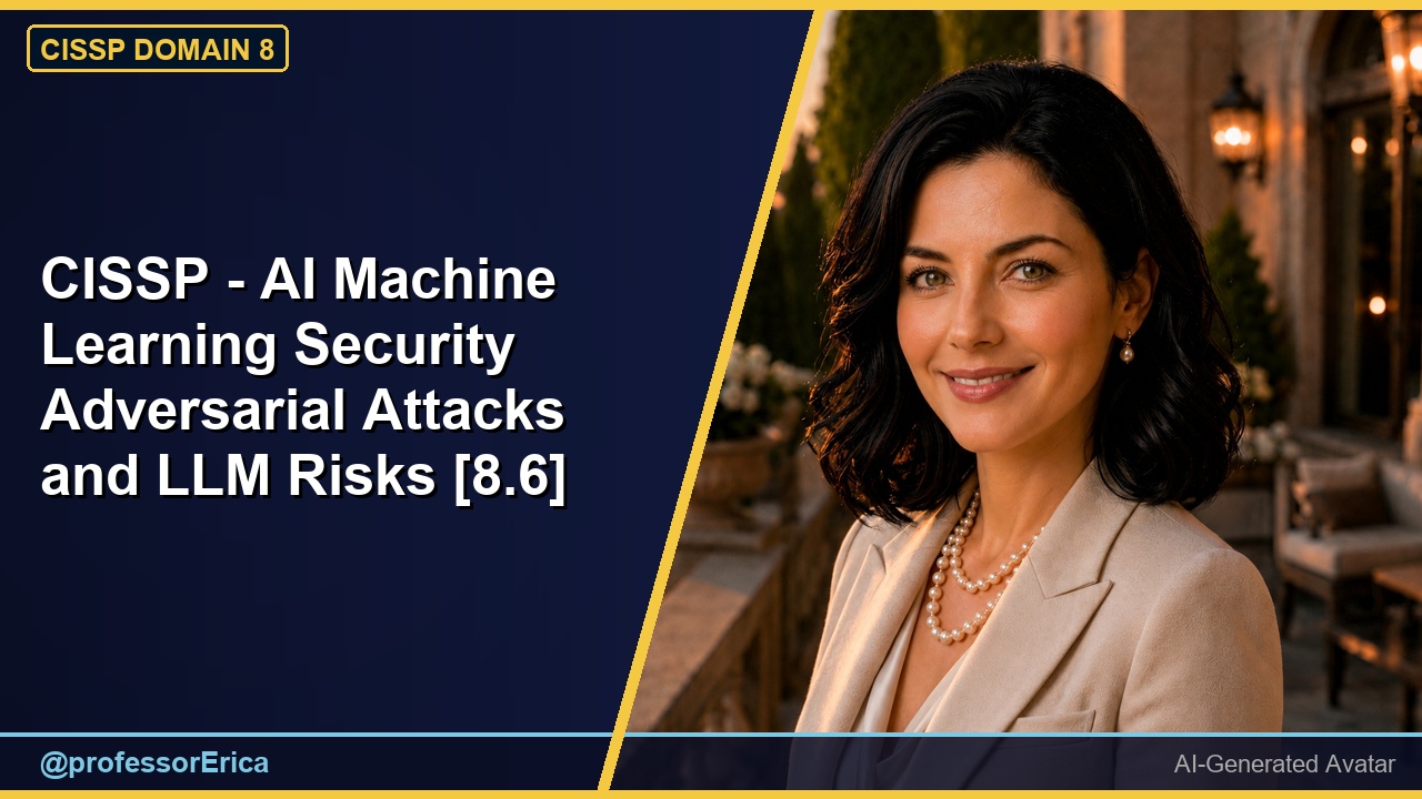 CISSP - AI Machine Learning Security Adversarial Attacks and LLM Risks