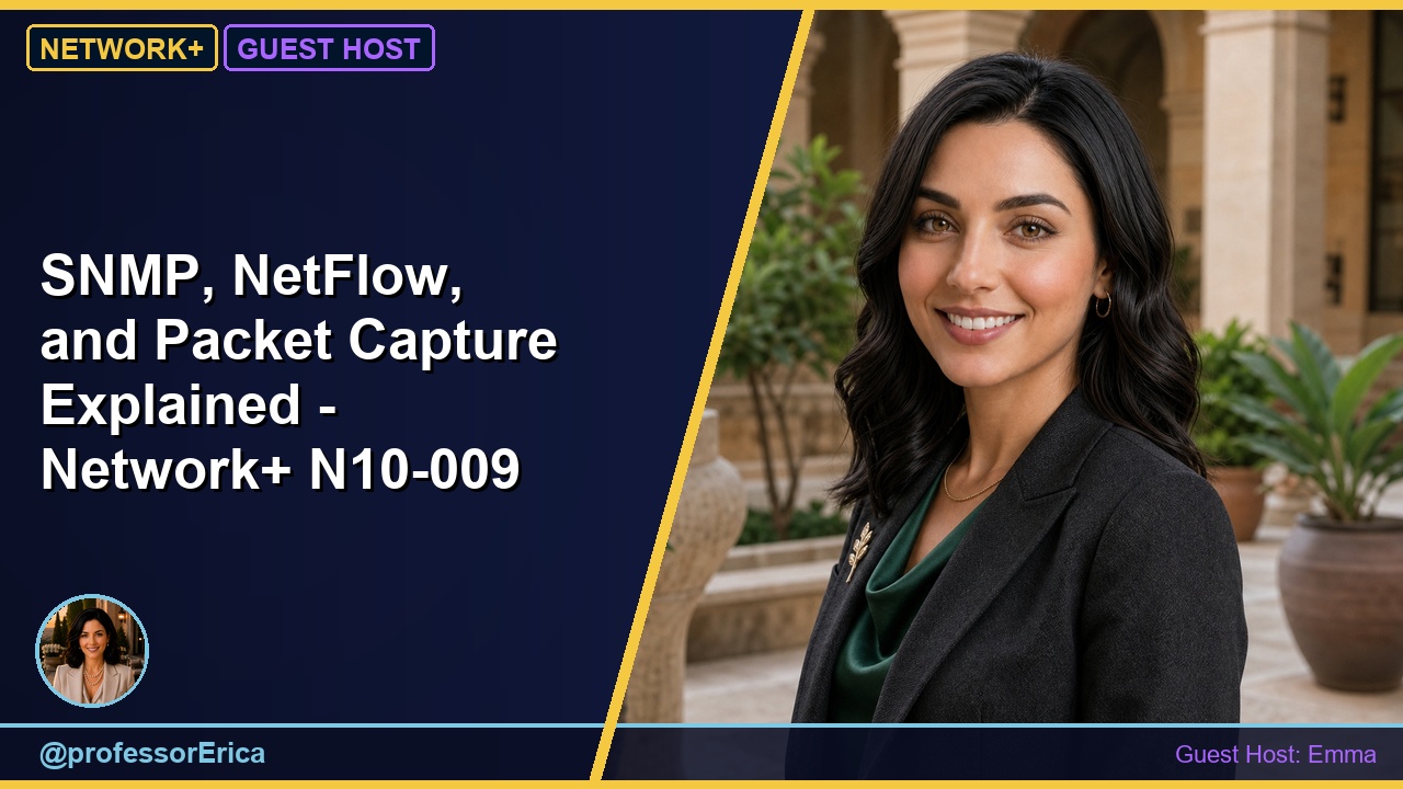 SNMP, NetFlow, and Packet Capture Explained - Network+ N10-009
