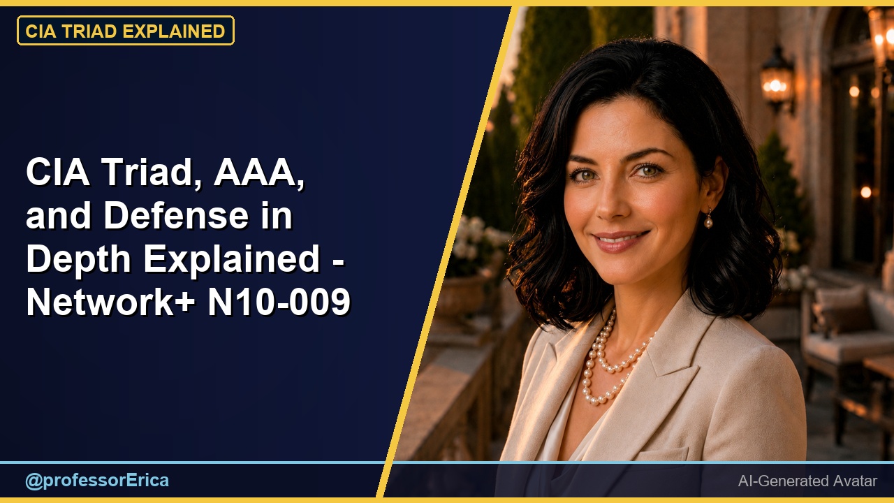 CIA Triad, AAA, and Defense in Depth Explained - Network+ N10-009