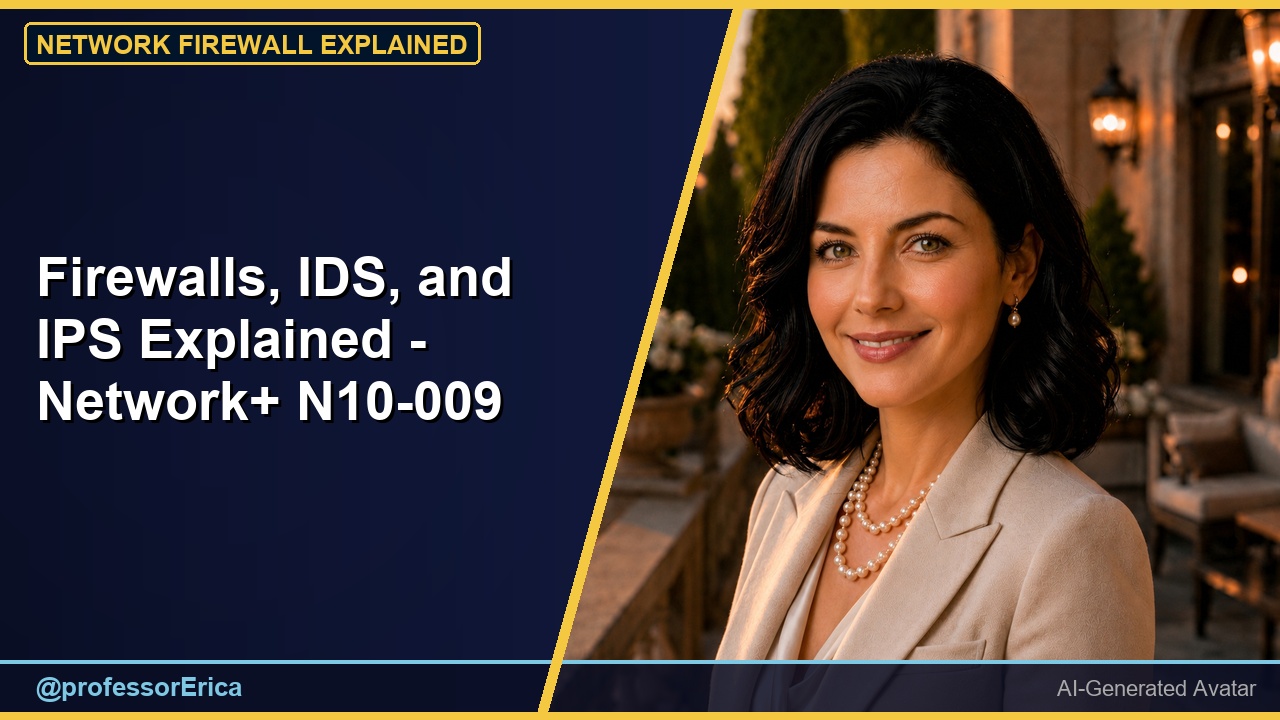Firewalls, IDS, and IPS Explained - Network+ N10-009