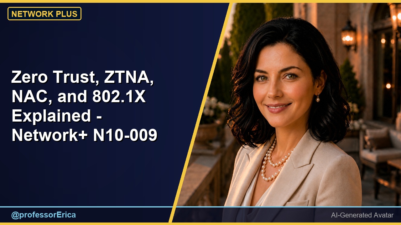 Zero Trust, ZTNA, NAC, and 802.1X Explained - Network+ N10-009