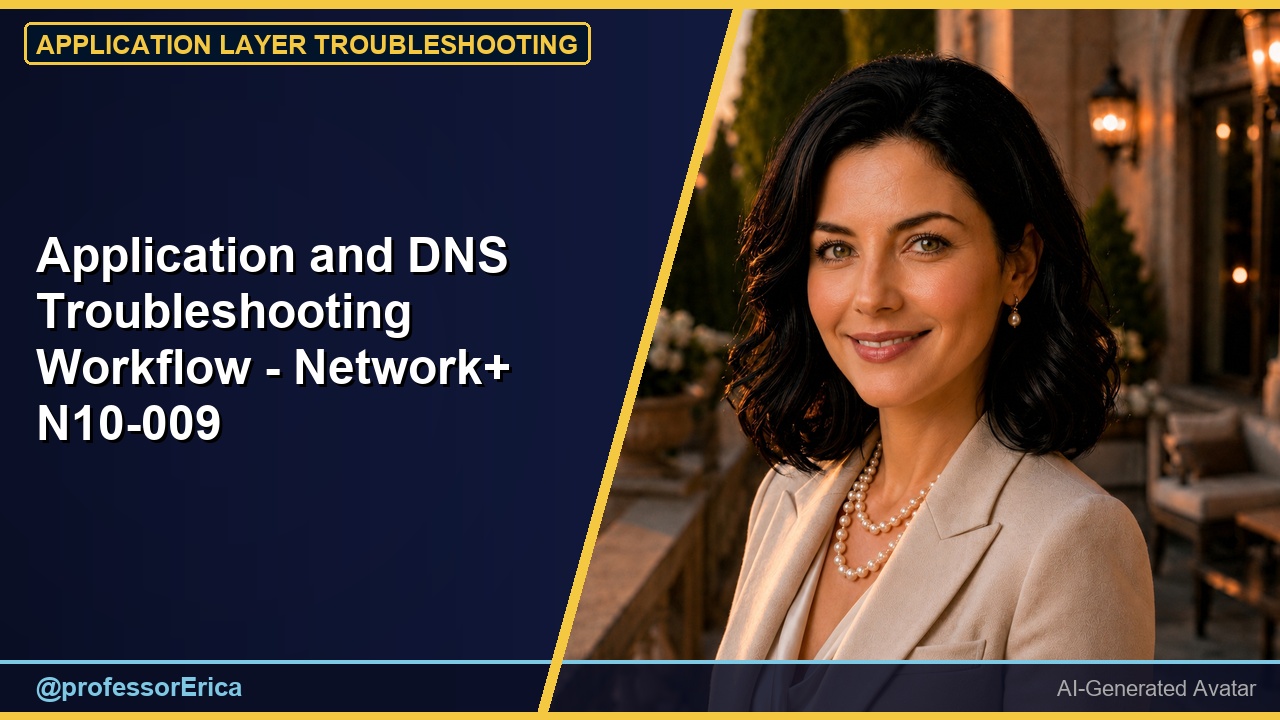 Application and DNS Troubleshooting Workflow - Network+ N10-009