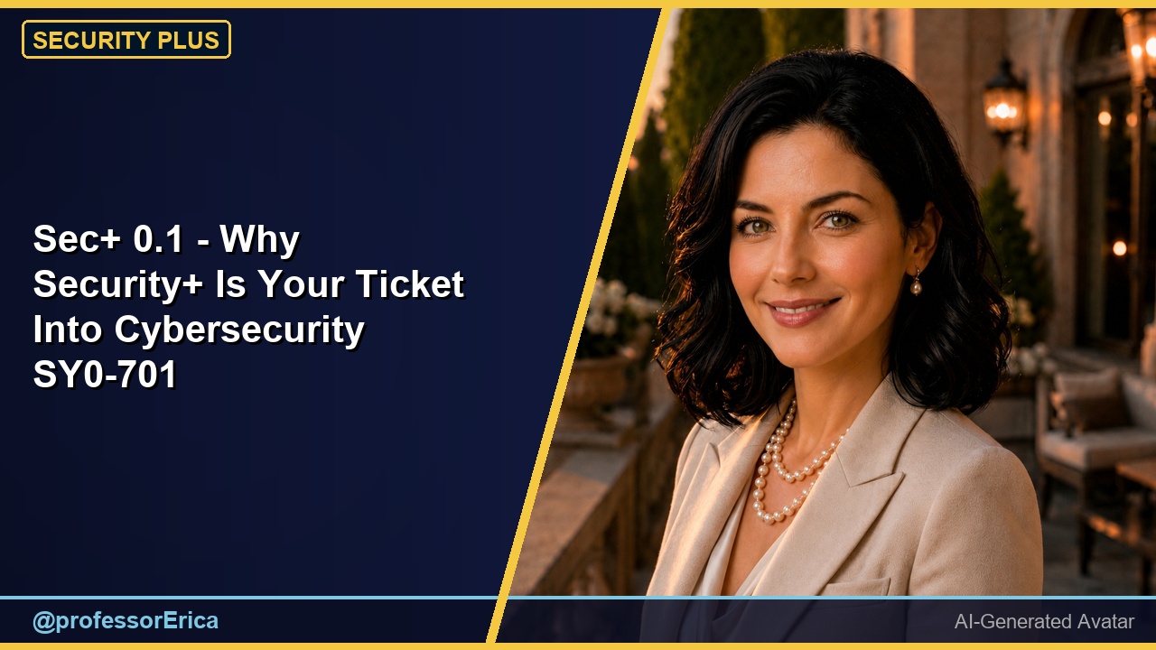 Sec+ 0.1 - Why Security+ Is Your Ticket Into Cybersecurity SY0-701