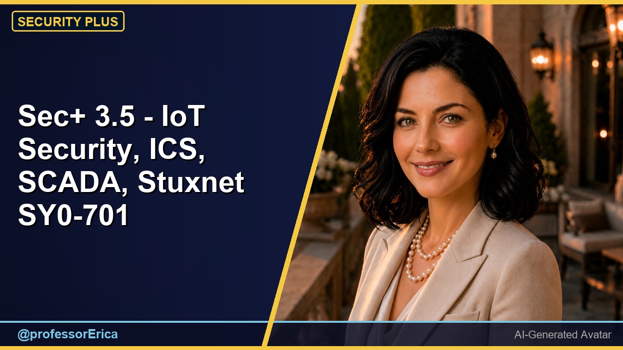 Sec+ 3.5 - IoT Security, ICS, SCADA, Stuxnet SY0-701