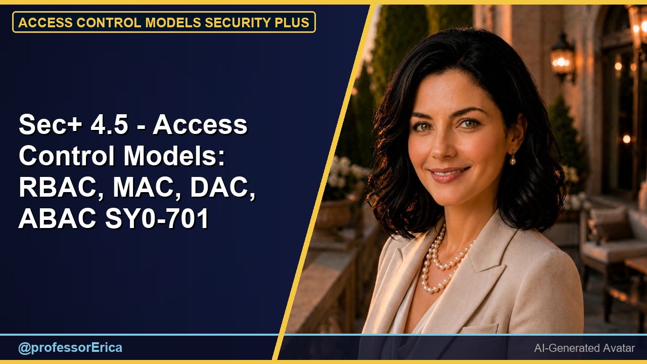 Sec+ 4.5 - Access Control Models: RBAC, MAC, DAC, ABAC SY0-701