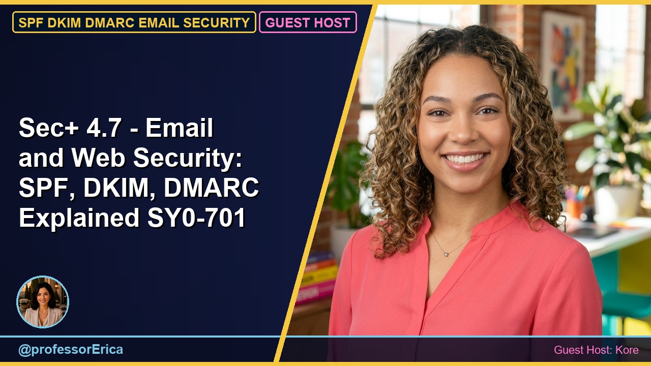 Sec+ 4.7 - Email and Web Security: SPF, DKIM, DMARC Explained SY0-701
